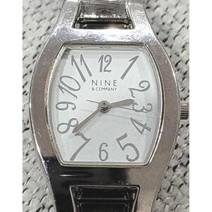 Nine & Company Women's Silver Tone Watch White‎ Dial NOS Vintage Speidel Band